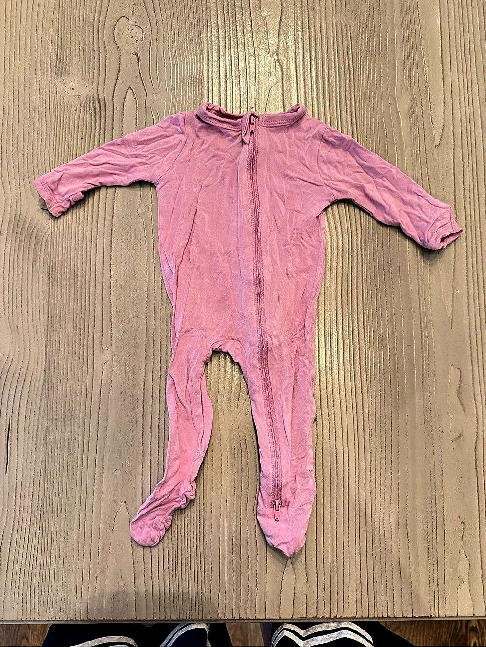 Kyte BABY Zippered Footie Pink Footed One-Piece